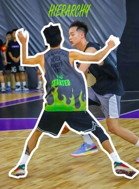 HIERARCHY/统治集团韩雨洋同款双面篮球背心健身训练运动透气速干