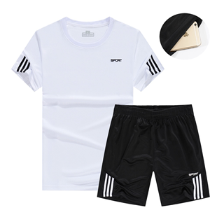 跑步锻练健身服 男定制队服印字比赛球衣短袖 足球运动服套装 夏季
