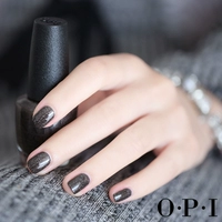 OPI Nail Ba Lan Phiên bản chính hãng bảo mật chính hãng Dark Star Marble Texture Laser Shine Black Flash B59 - Sơn móng tay / Móng tay và móng chân sơn móng tay màu hồng đất