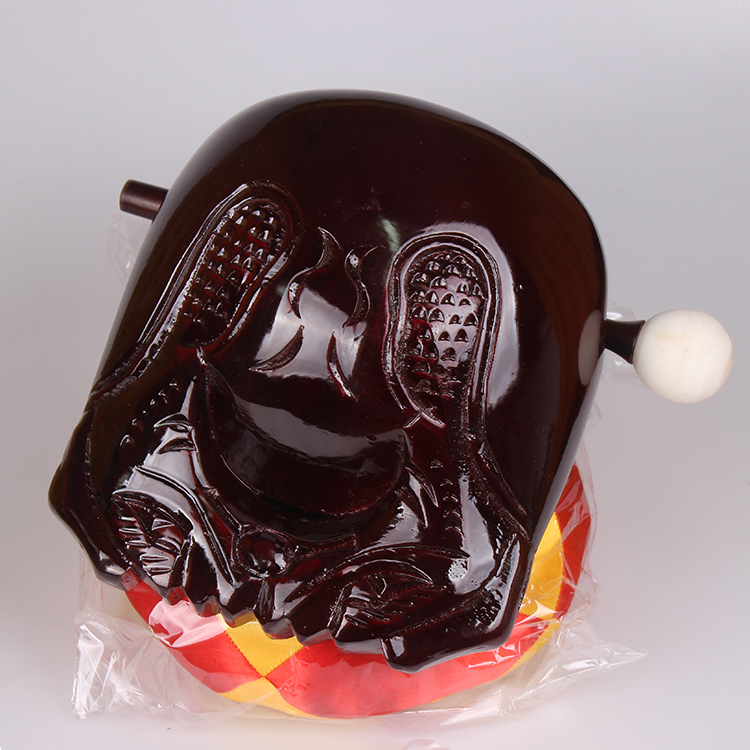 3.5寸木鱼暗红色宗教用品念佛