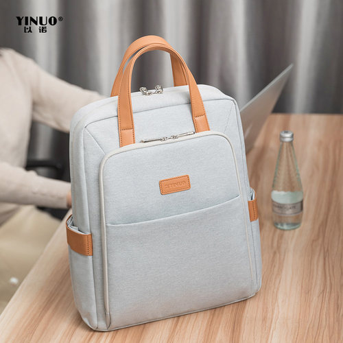 以诺新款双肩包轻便防水电脑背包