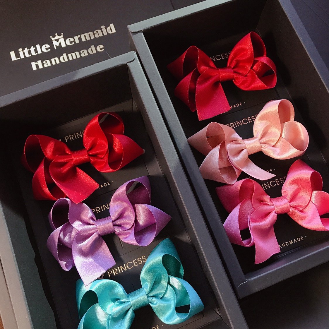 小人鱼手作少女儿童发饰头饰金丝蝴蝶结对发夹双马尾发圈礼盒包邮,童装/婴儿装/亲子装,发饰,淘宝优惠券,粉丝福利购,淘宝优惠卷