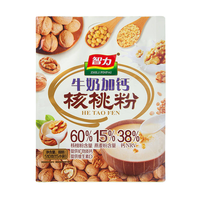 智力牛奶加钙核桃粉510g