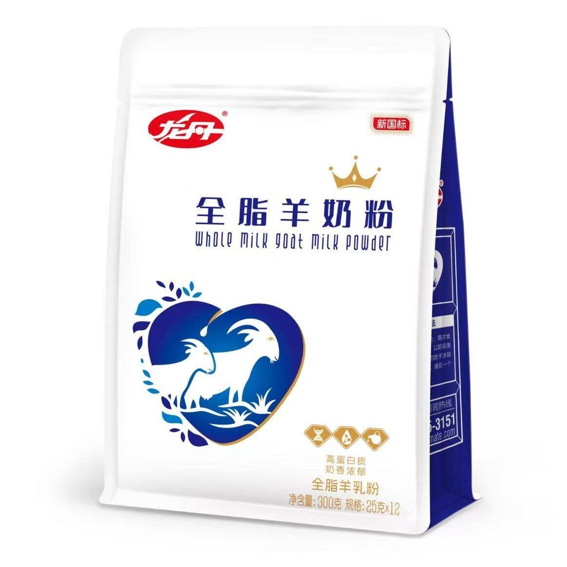 龙丹全脂羊奶粉300g/袋中老年全家羊奶粉龙丹羊奶粉26年3月产