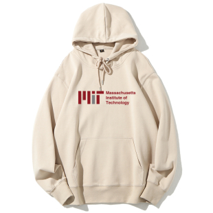 美国麻省理工大学MIT校服运动篮球服连帽套头卫衣加厚抓绒秋冬衣