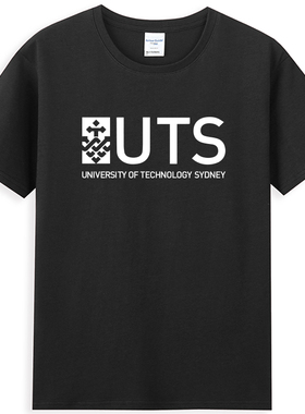 新品UTS悉尼科技大学T恤校服圆领简约留学短袖纪念品男女款棉班服