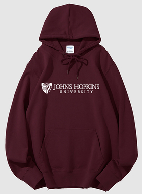 JHU约翰霍普金斯大学Hopkins校服卫衣纪念品冬季外套班服留学生