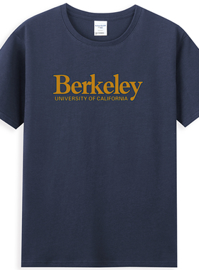 加州大学伯克利分校T恤Berkeley美国大学文化衫短袖旅游留学生