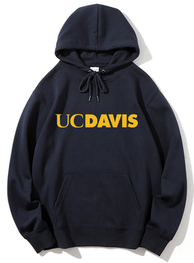 UC Davis加利福尼亚大学戴维斯分校休闲打底校班服连帽卫衣纪念品