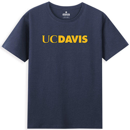 UC Davis加利福尼亚大学戴维斯分校男生短袖T恤bf情侣学生半袖