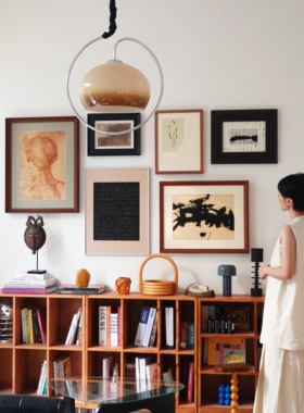 【原创】老钱风old money中古风装饰画抽象高级感小众艺术组合画