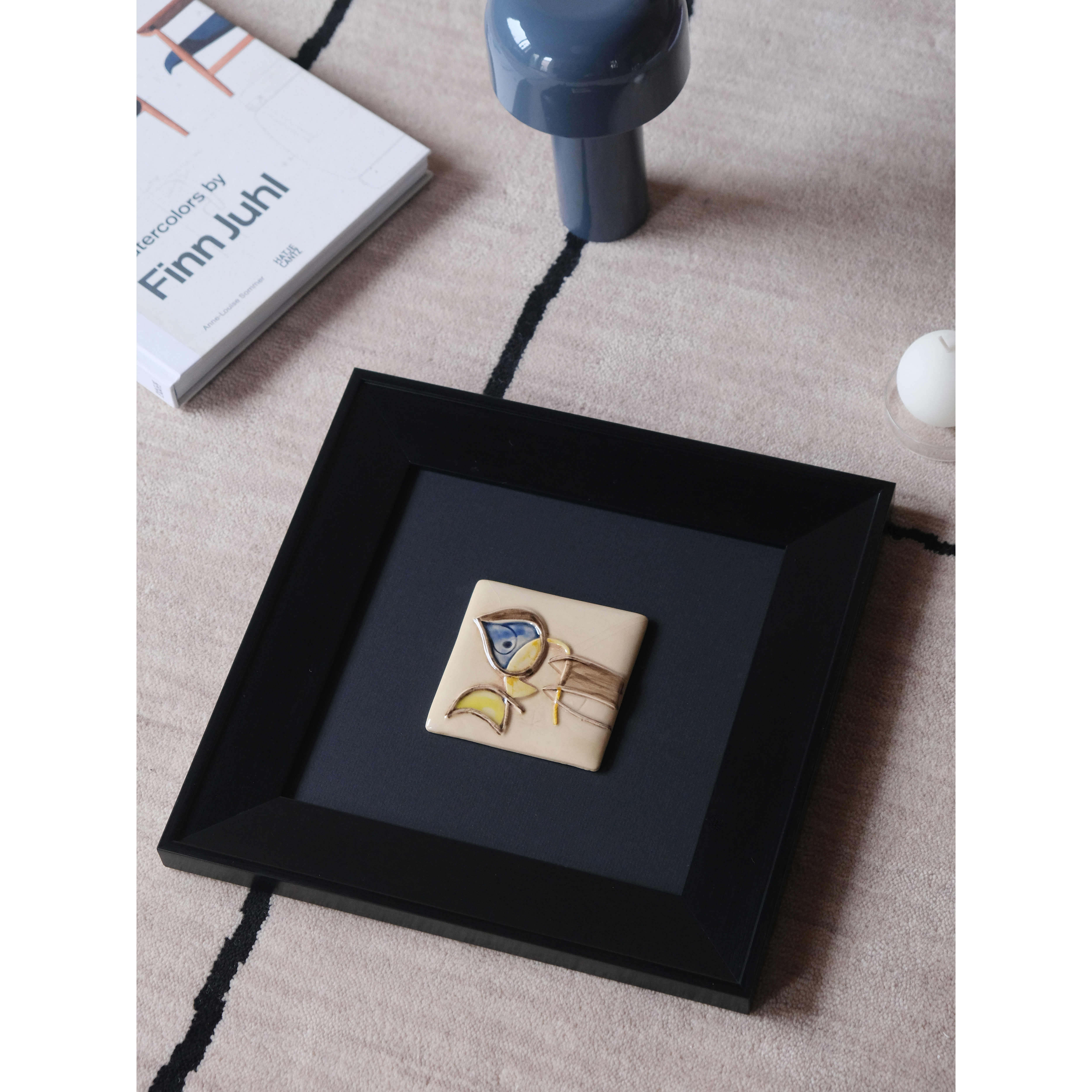 瓷板画手工浮雕瓷板邛窑彩绘