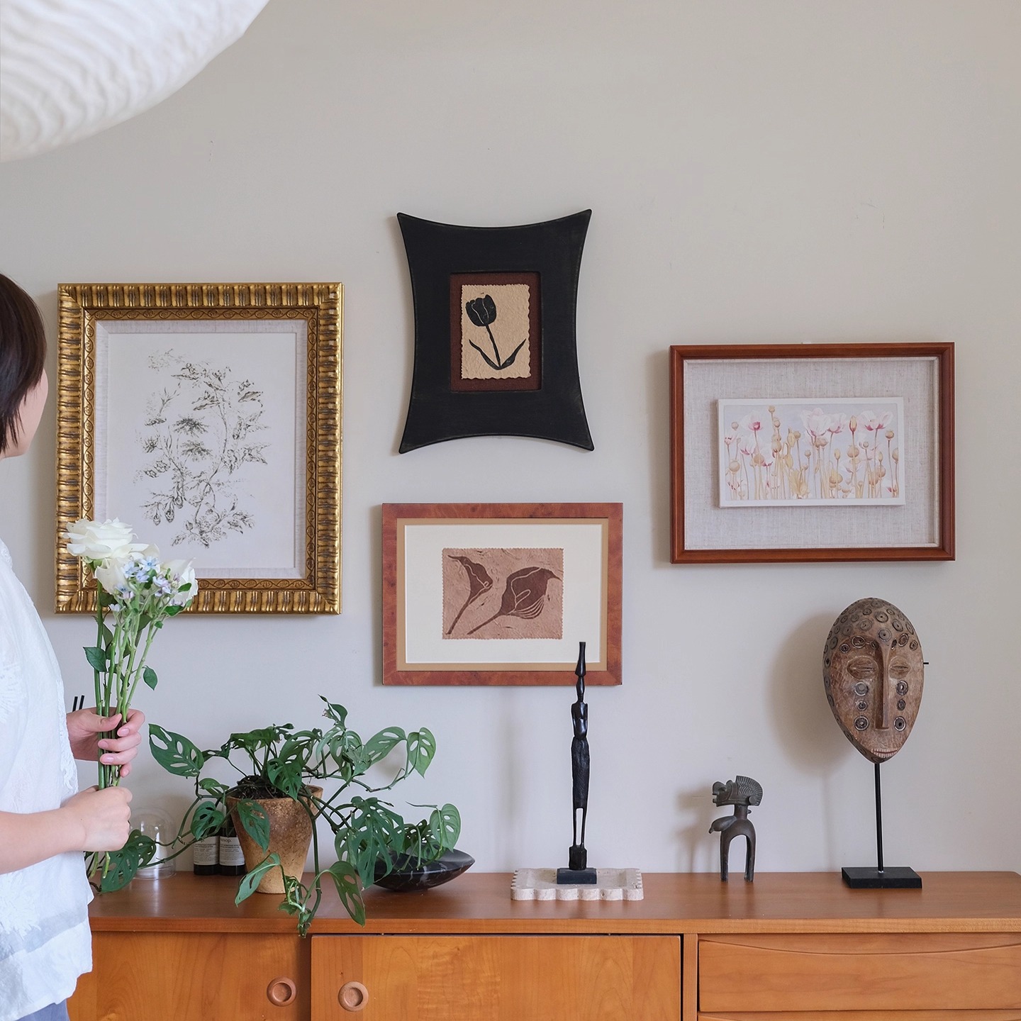 花卉植物素雅高级小众组合画