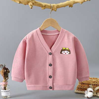 秋季新款儿童针织衫拼色上衣