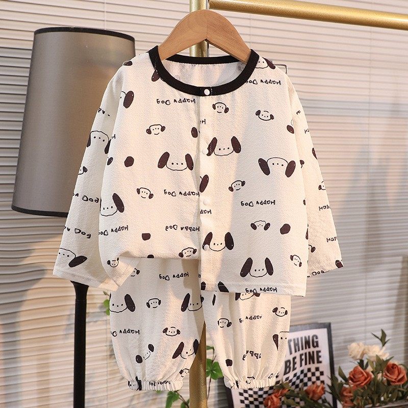夏季儿童长袖长裤家居服套装休闲内衣宝宝薄款睡衣睡裤空调服,童装/婴儿装/亲子装,家居服套装,淘宝优惠券,粉丝福利购,淘宝优惠卷