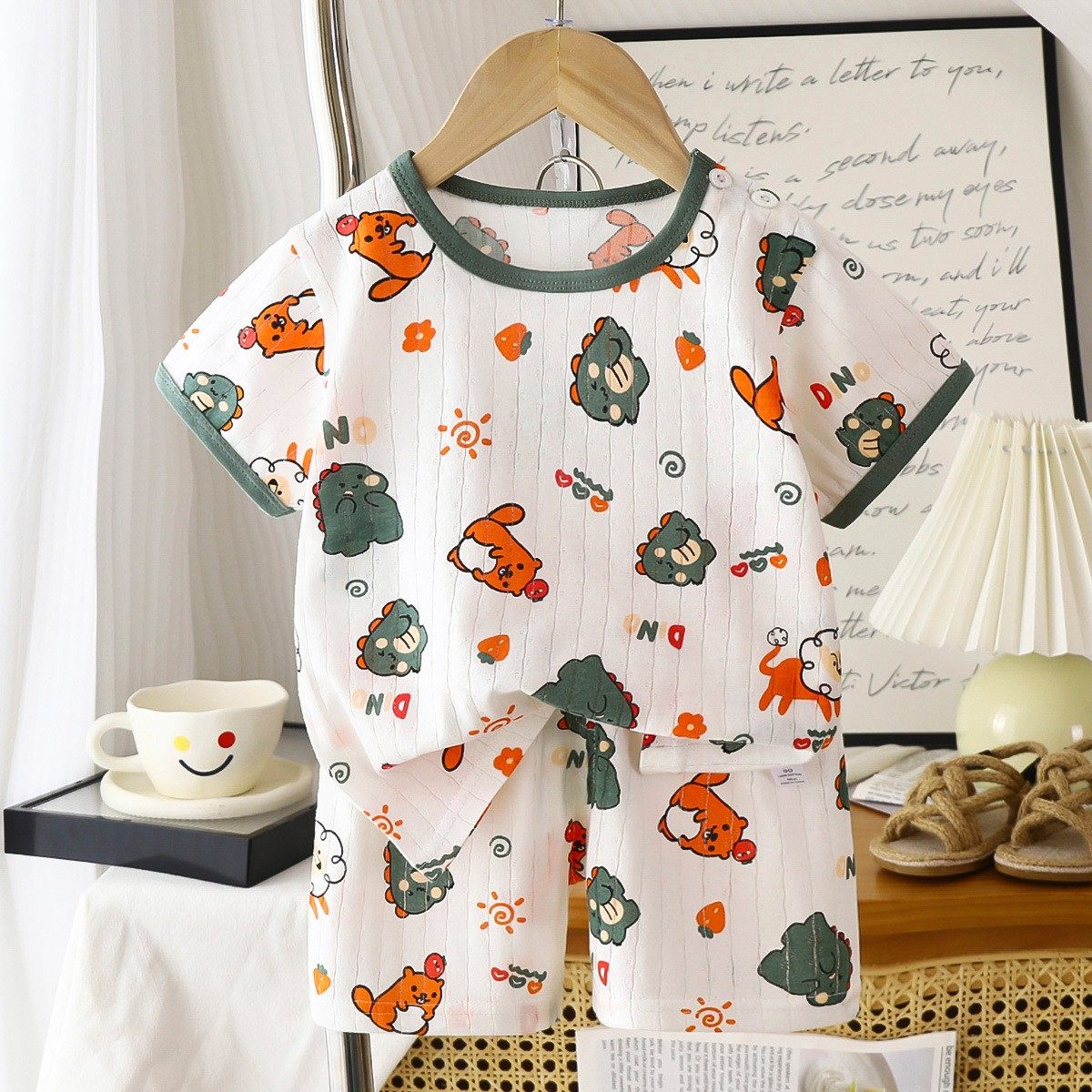 夏季新款童装儿童短袖短裤套装男女宝宝T恤男童女童全棉批发,童装/婴儿装/亲子装,套装,淘宝优惠券,粉丝福利购,淘宝优惠卷