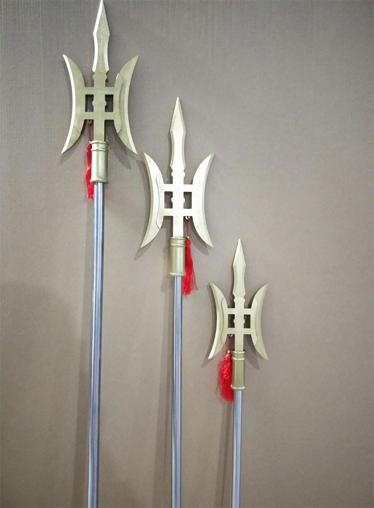 三国吕布兵器方天画戟儿童节年会舞台表演道具玩具男孩生日礼品木