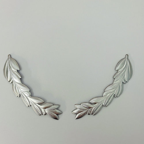 帽檐贴花银色大檐帽贴花高分子