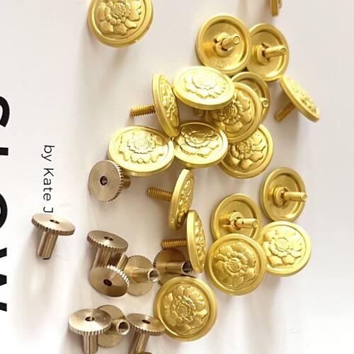 城市大盖帽配件 大檐帽帽扣 肩章扣 牡丹花扣子