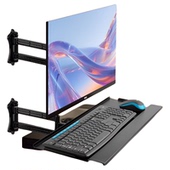 通用显示器键盘鼠标托架伸缩旋转壁挂式 键盘架工厂数控屏办公支架