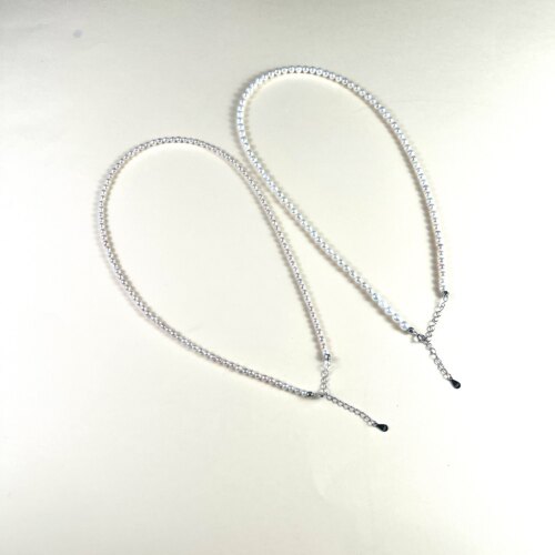 小米淡水珍珠项链-强光椭圆-锁骨链仙女Baby链