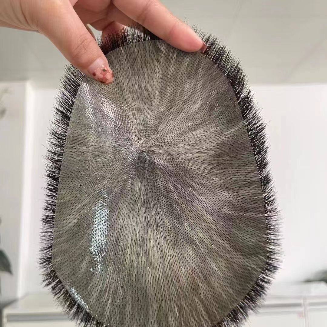 郭德纲同款假发光头专属假发真人发丝生物头补发片皮前额隐形逼真