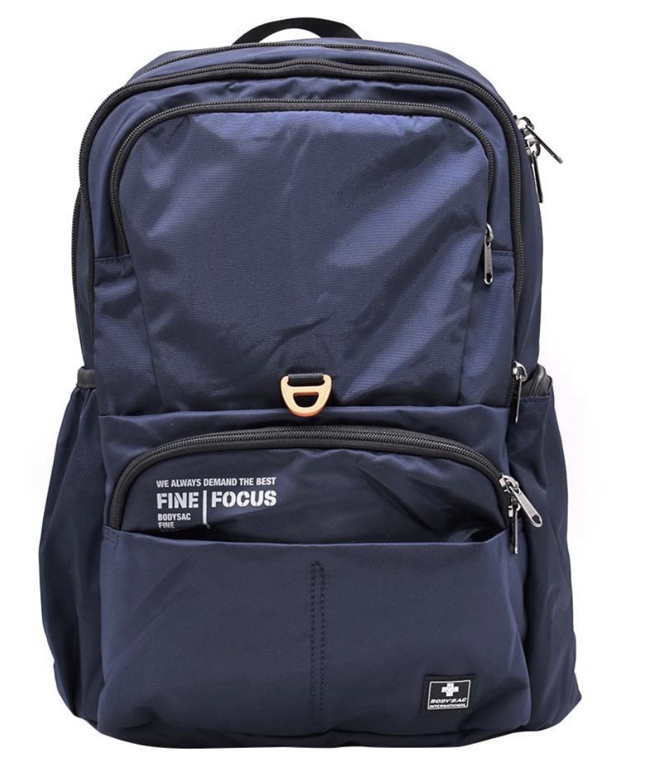 BODYSAC香港时尚包休闲包商务包电脑包双肩包潮酷黑蓝简约B807