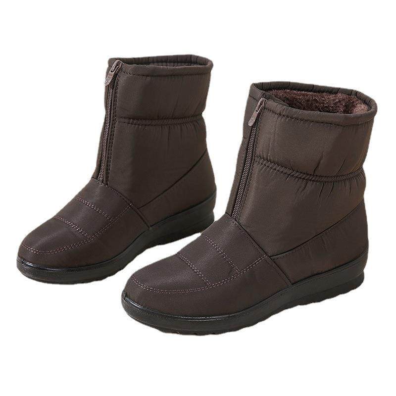 中老年大码跨境冬季保暖女士雪地靴女懒人一脚蹬防水妈妈鞋女鞋子,女鞋,时尚雪地靴,淘宝优惠券,粉丝福利购,淘宝优惠卷