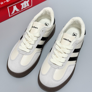 人本德训鞋女款2026春秋季新款爆款轻便百搭运动鞋低帮小白鞋板鞋