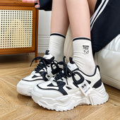 学生网面老爹鞋 新款 2026春季 人本官方店厚底百搭运动小众设计女鞋