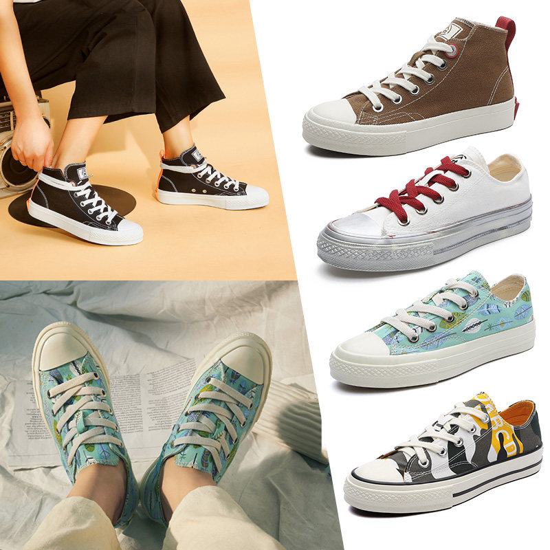 Warm spring Battle preferential welfare Season canvas shoe White shoes Low leisure time skate shoes Graffiti men and womenin the Women's Shoes, Low shoe, Leisure shoes category - from Buy2taobao.com to provide professional Taobao agent buy service
