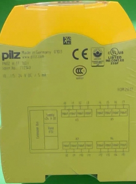 皮尔兹安全继电器PNOZ 772140原装正品现货