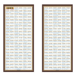 国学文化儿童启蒙诵读韵文千字文拼音译解增广贤文贴图贴墙贴挂图