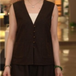 凤轩阁  2025新款 新中式老料  双面双穿 柞蚕丝马甲 973268