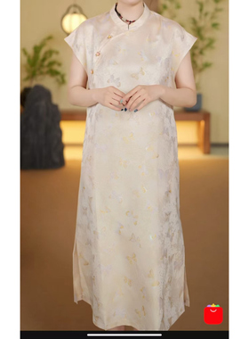 凤轩阁 超级时装发布 橘色螺钿罗 云中蝶连衣裙 79925