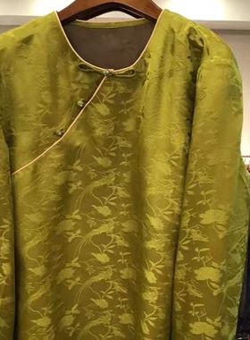 凤轩阁 桑蚕丝提花长袖新中式国风上衣CZX24135-1