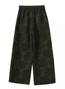 凤轩阁 100桑蚕丝香云纱老料锦油绸直筒裤3547