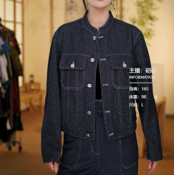 凤轩阁新款设计师牛仔外