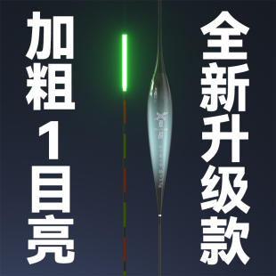 【全新升级】加粗一目亮鱼漂超亮醒目日夜两用夜光漂高灵敏远投漂