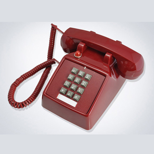 比特 电话机仿古电话机复古电话机座机电话古董电话机 按键式 老式
