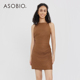女148 ‘亚麻系列’Asobio垂感褶皱无袖 连衣裙纯色中长裙西装 147