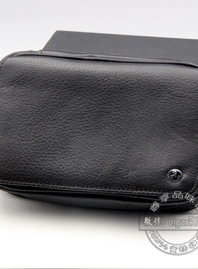 包邮 英国拉特雷Rattray's烟斗包 三位烟斗包烟丝包便携 牛皮黑色