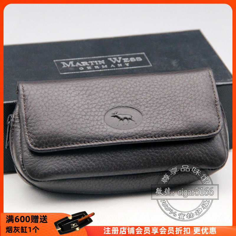 Original Germany Martin Wess Martin Elk Pipe bag Two bucket bags K21in the  ZIPPO/Swiss Army Knife/Glasses , Smoking , Pipe Accessories , Pipe bag  category - from Buy2taobao.com to provide professional Taobao agent buy service