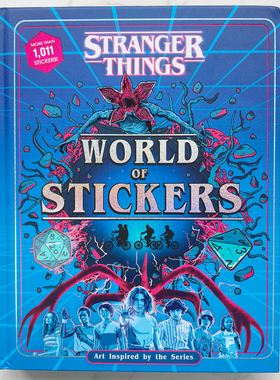 英文原版怪奇物语贴纸书Stranger Things World of Stickers收藏