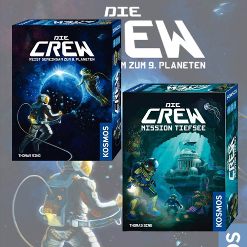 The Crew太空探险队宇航员潜航员英文版桌游卡牌深海任务聚会游戏