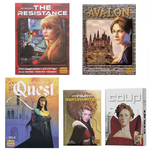 阿瓦隆Avalon政变COUP叛变英文版桌游卡牌休闲聚会社交推理游戏