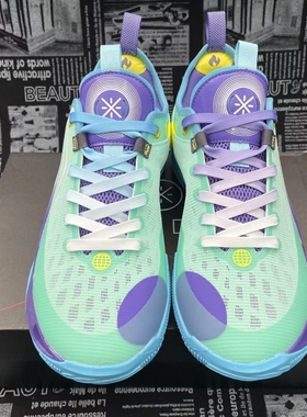 适配韦德之道808冰绿色欧文kyrie789鸳鸯渐变蓝紫色反光泼墨鞋带