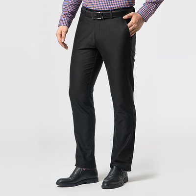 嘉意黑色直筒休闲裤莫代尔抗菌