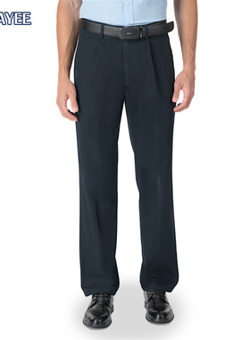 嘉意官方旗舰店男款裤子纯棉单褶宽松夏季中老年男士休闲裤E7755