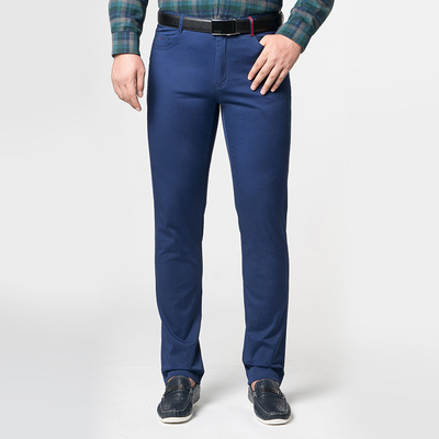 嘉意厚款纯棉男裤直筒修身休闲